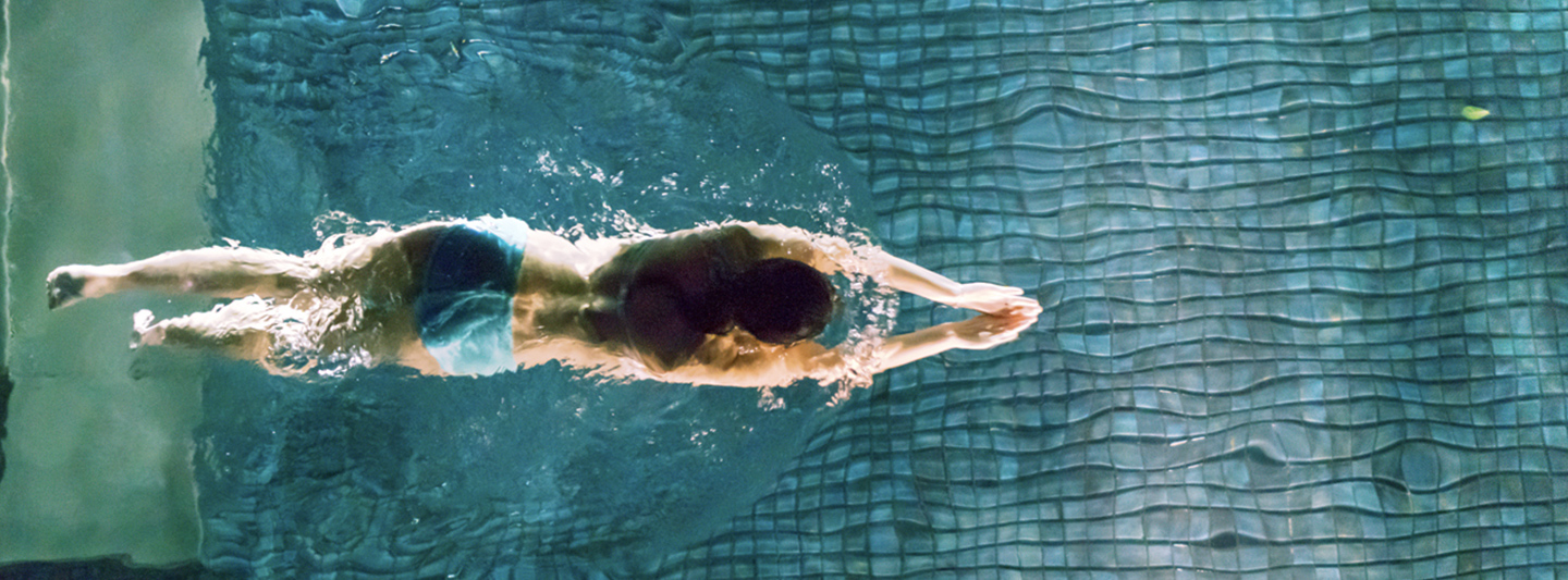 woman swimming