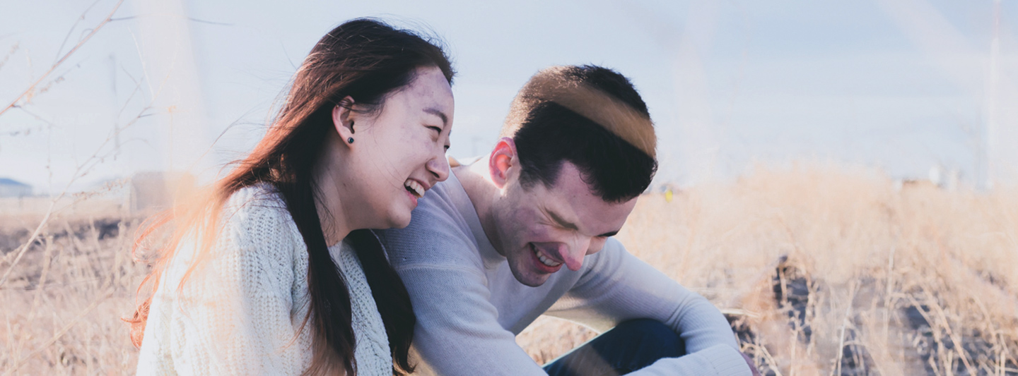 man and woman enjoying each other's company